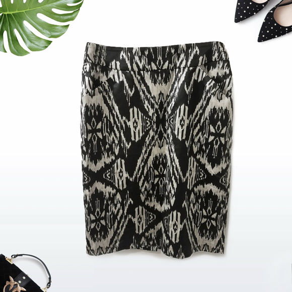 Jones New York Abstract Pattern Pencil Skirt - Picture 1 of 6